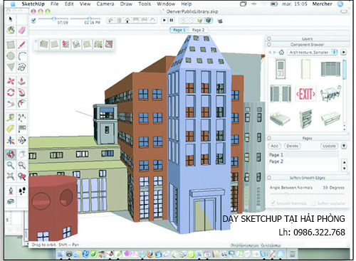 Chiêu sinh lớp học sketchup tại Hải Phòng