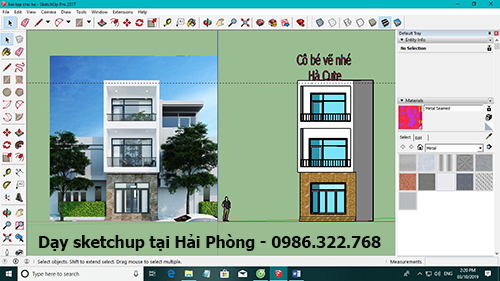 Giao diện sketchup 2017
