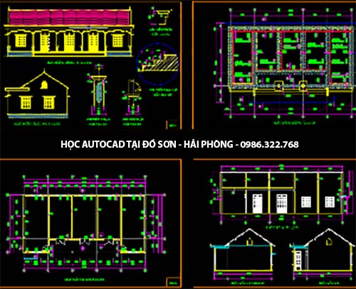 dạy học vẽ autocad tại Đồ Sơn
