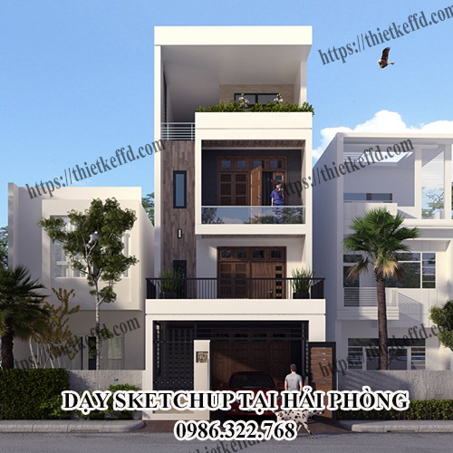 Dạy dựng phối cảnh bằng sketchup tại Hải Phòng