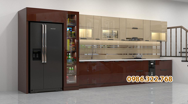 Tủ bếp inox chữ I