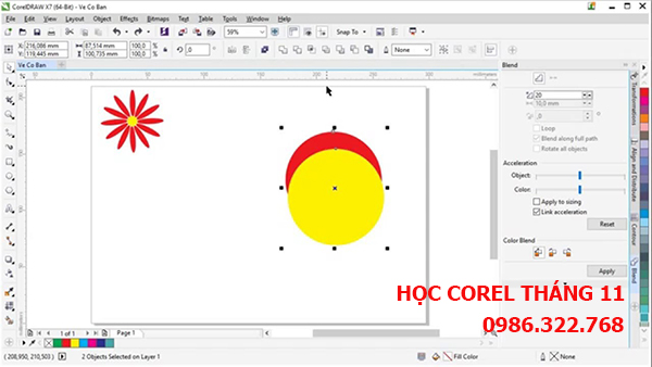 Học thiết kế bằng corel