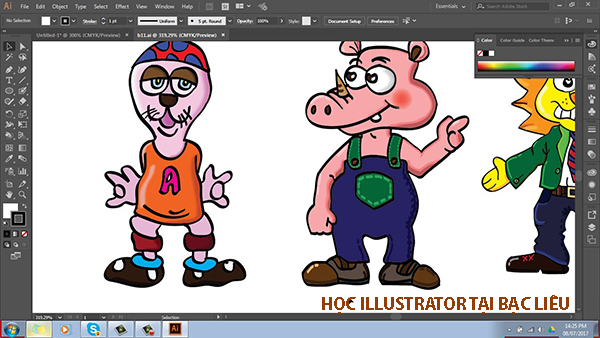 vẽ illustrator