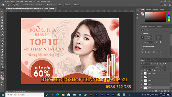 Tạo banner quảng cáo bằng photoshop