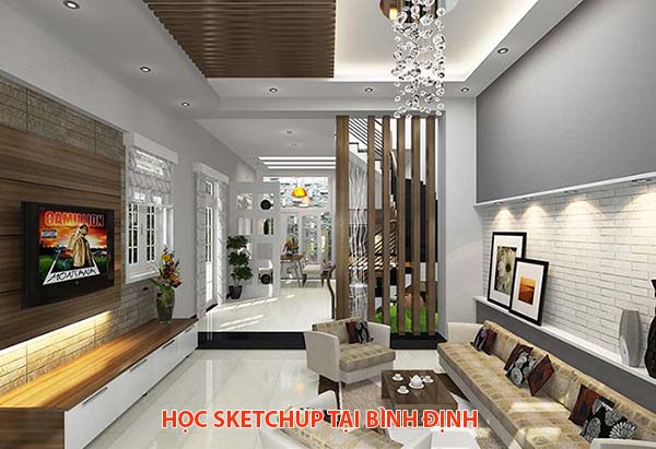 Học vẽ sketchup phối cảnh