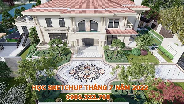 Học dựng phối cảnh bằng sketchup