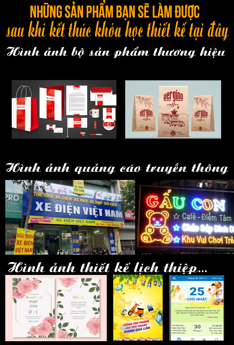 Kết quả đạt được sau khóa học thiết kế quảng cáo