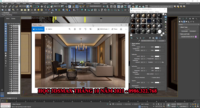 Học vẽ 3dsmax tháng 10