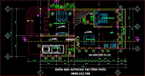 Khóa học vẽ autocad tại Vĩnh Phúc