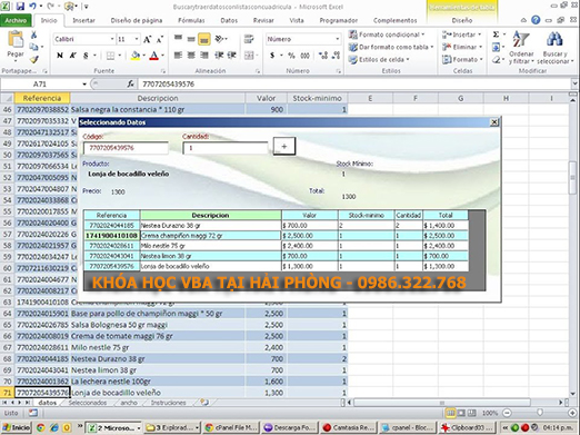 Khóa học VBA Excel tại Hải Phòng