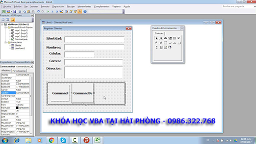 Tạo Form bằng VBA