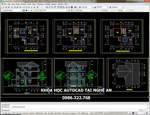 Hoc autocad xây dựng tại Nghệ An