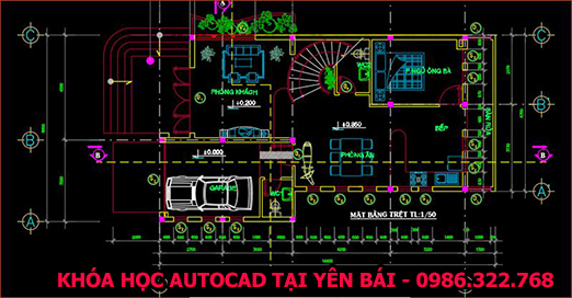 Học thiết kế bản vẽ autocad tại Yên Bái