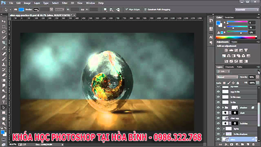 Học chỉnh sửa ảnh tại Hòa Bình