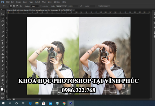 Học chỉnh sửa ảnh tại Vĩnh Phúc