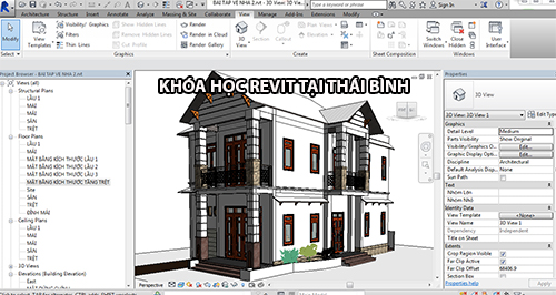 Khóa học revit uy tín tại Thái Bình
