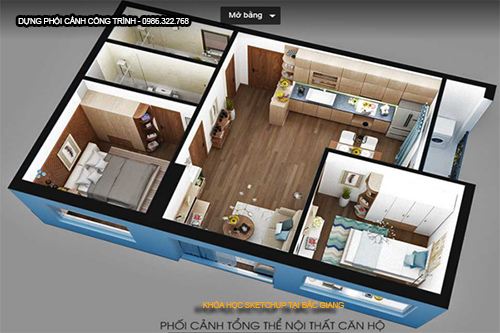 Khóa học dựng nội thất tại Bắc Giang