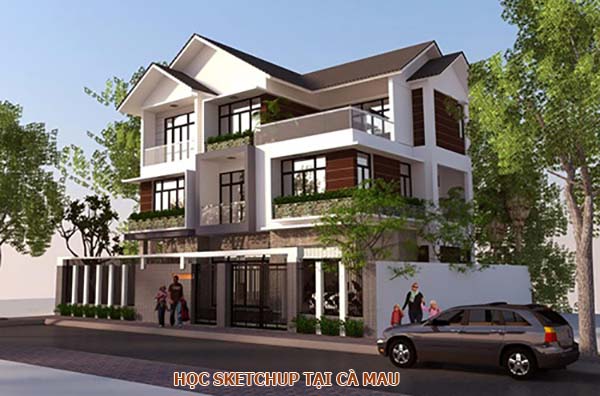 Học dựng phối cảnh bằng sketchup