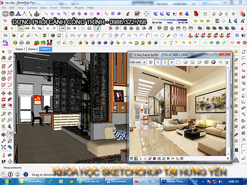 Khóa học dựng phối cảnh tại Hưng Yên