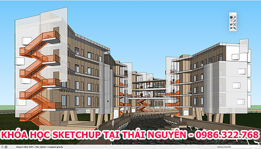 Học sketchup dựng phối cảnh tại Thái Nguyên