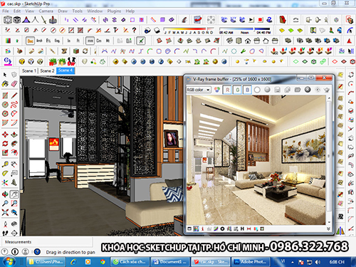 Khóa học sketchup tại TpHCM