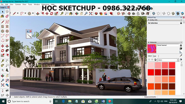 Hoc ve sketchup dung phoi canh