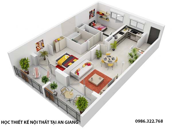 bản vẽ nội thất 3D