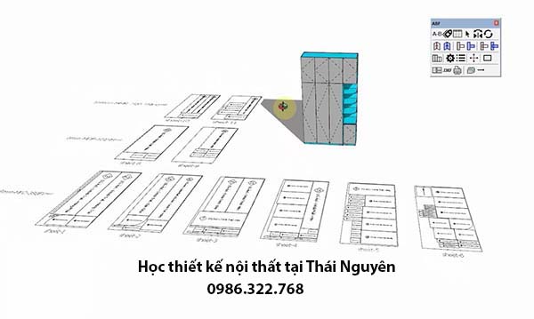 Học thiết kế nội thất sản xuất tại Thái Nguyên