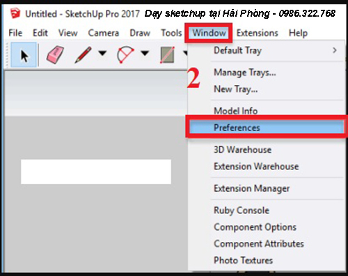 Mẹo sửa lỗi phím tắt trong sketchup