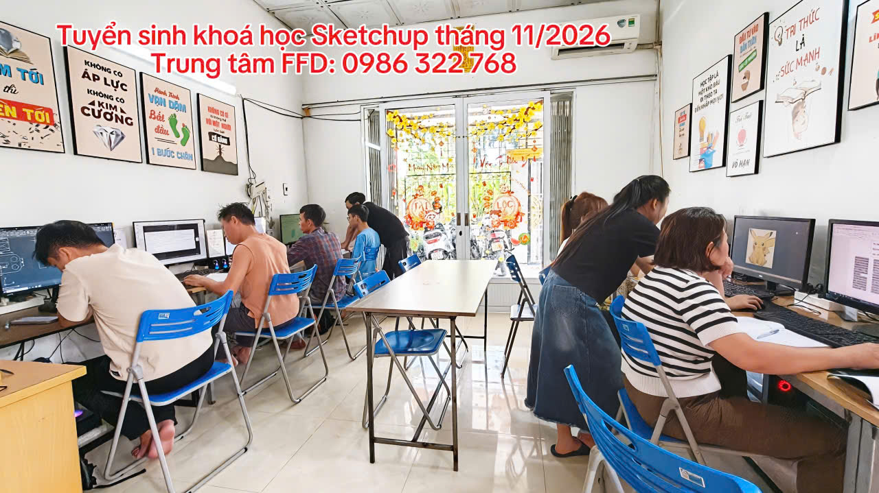Tuyển sinh khóa học Sketchup tháng 11 năm 2026