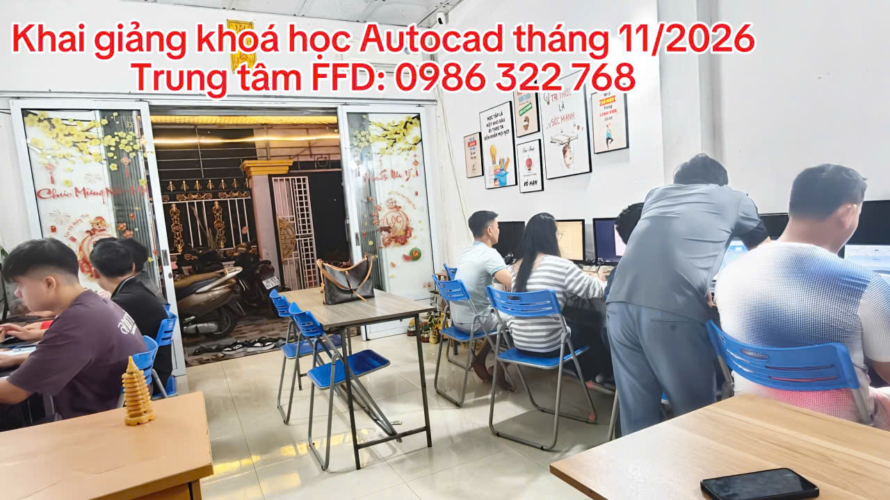 Khai giảng khóa học AutoCAD tháng 11 năm 2026 