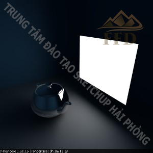 Thông vật liệu tự phát sáng trong Vray sketchup 6