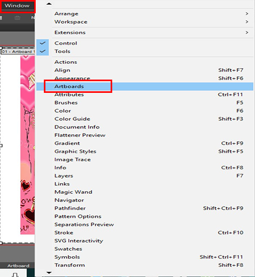 Thao tác mở rộng file trong Illustrator