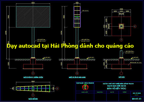 Dạy autocad thiết kế biển quảng cáo ngoài trời tại Hải Phòng