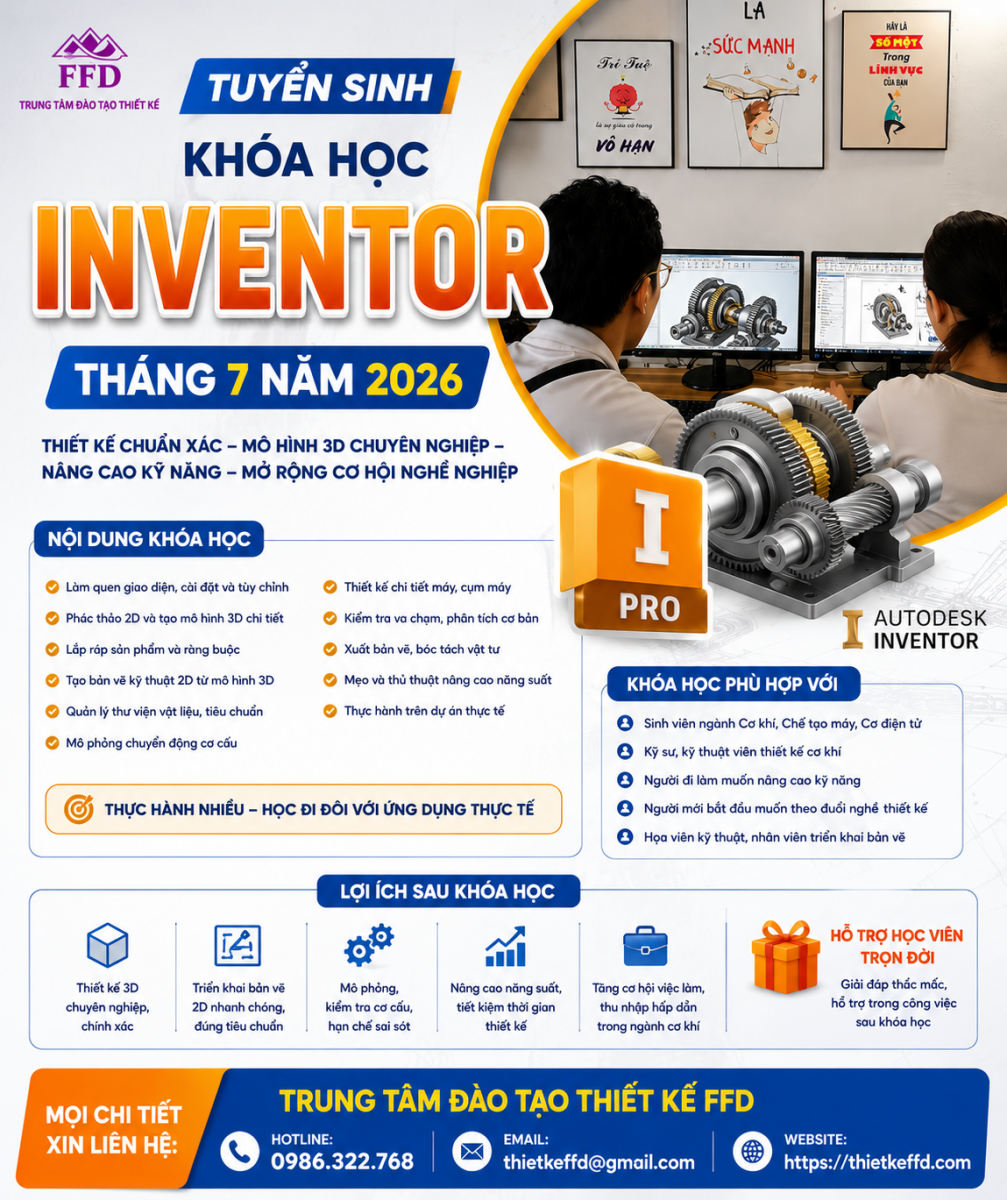 Khóa học inventor cơ khí