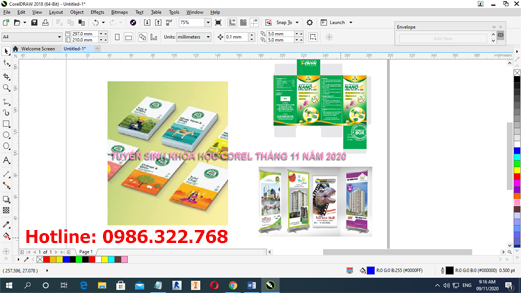 Học corel thiết kế ẩn phẩm