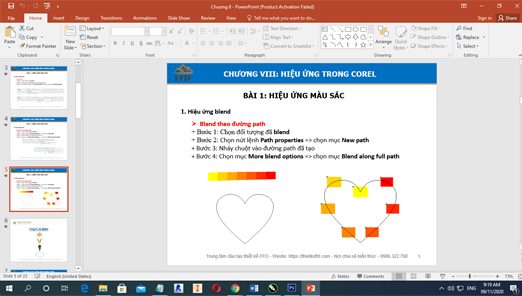 Khóa học corel tháng 11 chất lượng