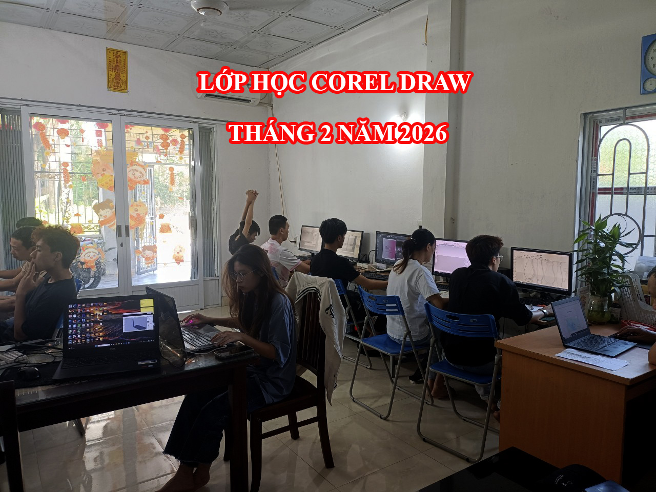 Lớp học corel tháng 2