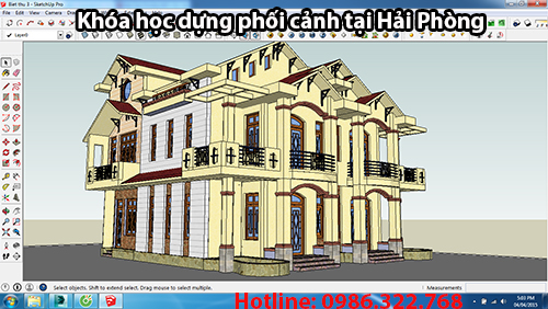 Khóa học sketchup phối cảnh 3D
