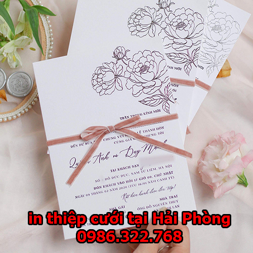 Báo giá thiệp cưới tại Hải Phòng