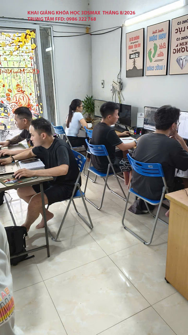Khai giảng khóa học 3DsMax tháng 8 năm 2026.