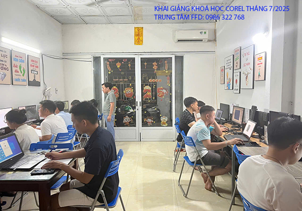 Khai giảng khoá học Corel tháng 7 năm 2025