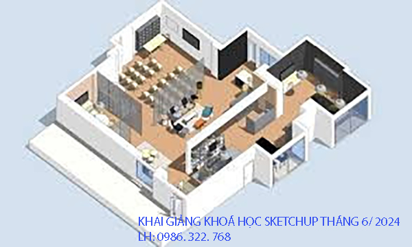 Khai giảng khoá học Sketchup tháng 6/2024.