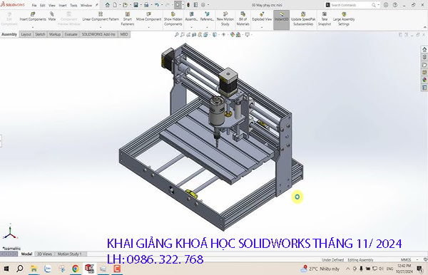 Khai giảng khoá học Solidworks tháng 11/2024