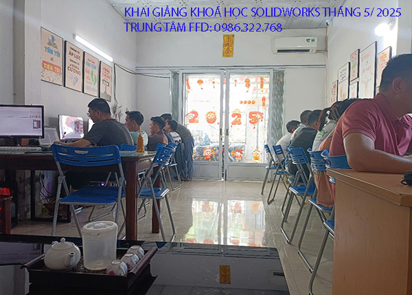 Khai giảng khoá học Solidworks tháng 5 năm 2025