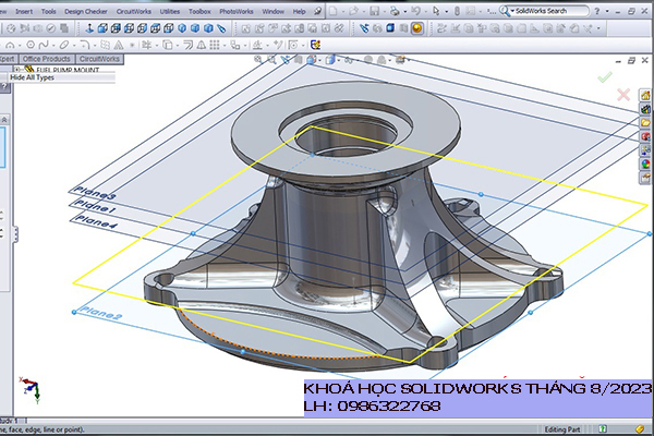 Khai giảng khóa học solidworks 8 năm 2023