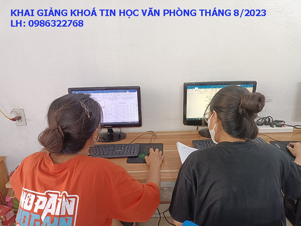 Khai giảng khóa học tin học văn phòng 8 năm 2023