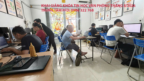 Khai giảng tin học văn phòng tháng 8 năm 2026. 