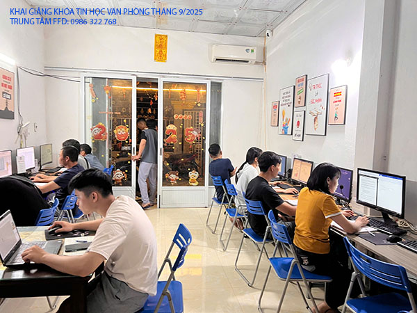Khai giảng khóa học Tin học văn phòng tháng 9 năm 2025. 