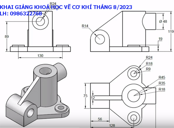 Khai giảng khóa học vẽ cơ khí 8 năm 2023.